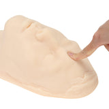 LYOU Injection Training Silicone Human Face Model Life-Size Head and Face Injection Model with Bones Inside