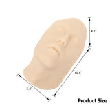 LYOU Injection Training Silicone Human Face Model Life-Size Head and Face Injection Model with Bones Inside